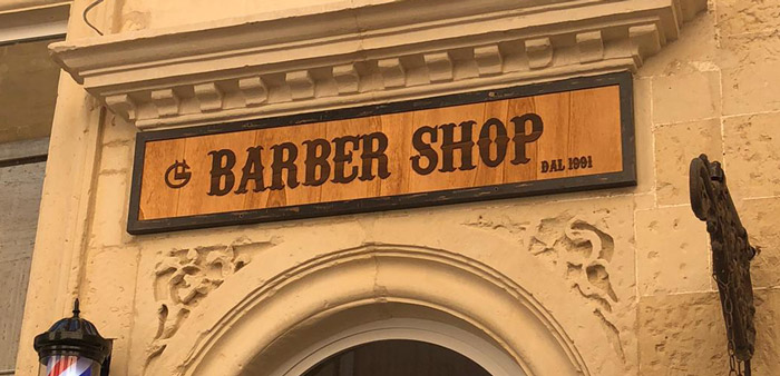 insegne per negozi barbershop